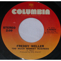 Freddy Weller Too Much Monkey Business USED VINYL 7INCH 45 RPM STYRENE