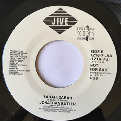 Jonathan Butler Sarah, Sarah USED VINYL 7INCH SINGLE PROMO STEREO