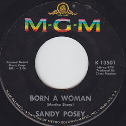 Sandy Posey Born A Woman USED VINYL 7INCH 45 RPM MONO