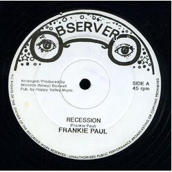 Frankie Paul Recession USED VINYL 12INCH 45 RPM