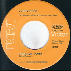 Jerry Reed Lord, Mr. Ford / Two-Timin' USED VINYL 7INCH 45 RPM SINGLE