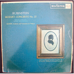 Arthur Rubinstein Mozart: Concerto No. 20 / Haydn: Andante And Variations In F Minor Vinyl LP USED