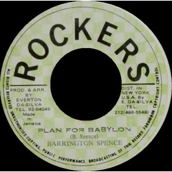 Barrington Spence / Rockers All Stars Plan For Babylon USED VINYL 7INCH