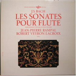 Johann Sebastian Bach / Jean-Pierre Rampal / Robert Veyron-Lacroix Les Sonates Pour Flute Vol.1 Vinyl LP USED