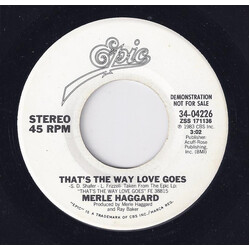 Merle Haggard That's The Way Love Goes USED VINYL 7INCH 45 RPM SINGLE PROMO