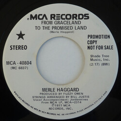 Merle Haggard From Graceland To The Promised Land USED VINYL 7INCH 45 RPM SINGLE PROMO