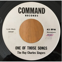 The Ray Charles Singers One Of Those Songs Vinyl 7" USED