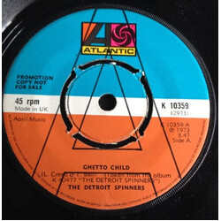 Spinners Ghetto Child USED VINYL 7INCH 45 RPM SINGLE PROMO