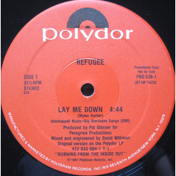 Refugee Lay Me Down Vinyl 12" USED
