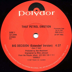 That Petrol Emotion Big Decision Vinyl 12" USED