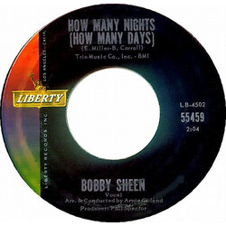 Bobby Sheen How Many Nights (How Many Days) / How Can We Ever Be Together USED VINYL 7INCH 45 RPM SINGLE