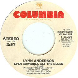 Lynn Anderson Even Cowgirls Get The Blues USED VINYL 7INCH 45 RPM PROMO