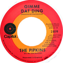 The Pipkins Gimme Dat Ding USED VINYL 7INCH 45 RPM SINGLE