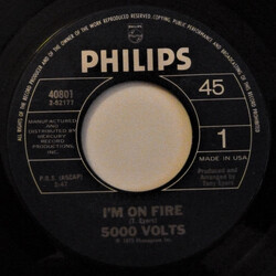 5000 Volts I'm On Fire USED VINYL 7INCH 45 RPM SINGLE