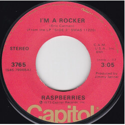 Raspberries I'm A Rocker USED VINYL 7INCH 45 RPM SINGLE STEREO