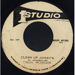 Collin McGregor Clean Up Jamaica USED VINYL 7INCH 45 RPM
