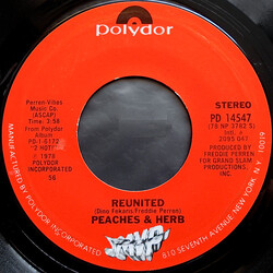 Peaches & Herb Reunited USED VINYL 7INCH 45 RPM SINGLE STYRENE STEREO