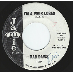 Mac Davis I'm A Poor Loser USED VINYL 7INCH 45 RPM SINGLE PROMO