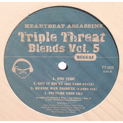 Heartbeat Assassins Triple Threat Blends Vol. 5 USED VINYL 12INCH COMPILATION