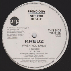 Kreuz When You Smile USED VINYL 12INCH 45 RPM PROMO