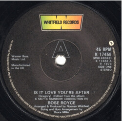 Rose Royce Is It Love You're After Vinyl 7" USED