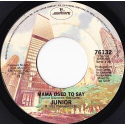 Junior (2) Mama Used To Say USED VINYL 7INCH 45 RPM SINGLE STEREO