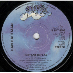 Dan Hartman Instant Replay VINYL 7" USED