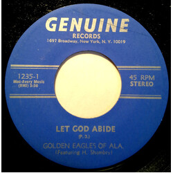 Golden Eagles of Alabama Let God Abide USED VINYL 7INCH 45 RPM SINGLE