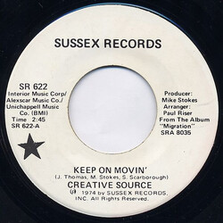 Creative Source Keep On Movin' Vinyl 7" USED