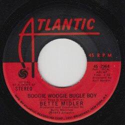 Bette Midler Boogie Woogie Bugle Boy VINYL 7" USED