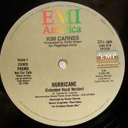 Kim Carnes Hurricane Vinyl 12" USED