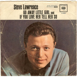 Steve Lawrence (2) Go Away Little Girl VINYL 7" USED