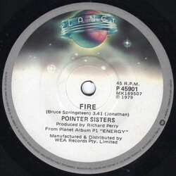 Pointer Sisters Fire USED VINYL 7INCH 45 RPM