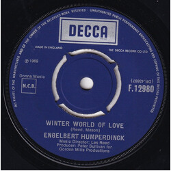 Engelbert Humperdinck Winter World Of Love VINYL 7" USED