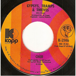 Cher Gypsys, Tramps & Thieves / He'll Never Know USED VINYL 7INCH 45 RPM SINGLE MONO