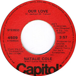 Natalie Cole Our Love VINYL 7" USED