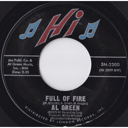 Al Green Full Of Fire / Could I Be The One USED VINYL 7INCH 45 RPM