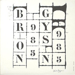 Brion Gysin Poems Of Poems Vinyl LP USED