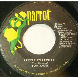 Tom Jones Letter To Lucille / Thank The Lord USED VINYL 7INCH 45 RPM SINGLE
