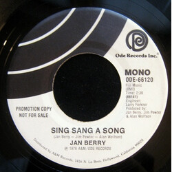 Jan Berry Sing Sang A Song USED VINYL 7INCH 45 RPM PROMO