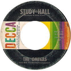 The Omegas (3) Study Hall / So How Come USED VINYL 7INCH 45 RPM SINGLE