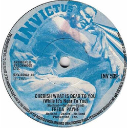 Freda Payne Cherish What Is Dear To You (While It's Near To You) USED VINYL 7INCH 45 RPM SINGLE