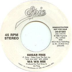 Wa Wa Nee Sugar Free USED VINYL 7INCH 45 RPM PROMO