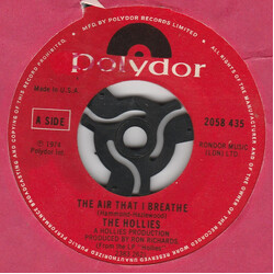The Hollies The Air That I Breathe USED VINYL 7INCH 45 RPM SINGLE STYRENE