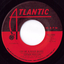 Esther Phillips Cry Me A River Blues USED VINYL 7INCH 45 RPM SINGLE