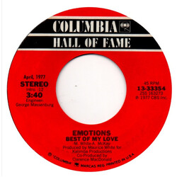The Emotions Best Of My Love / Don't Ask My Neighbors USED VINYL 7INCH 45 RPM REISSUE
