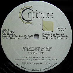 Toney Lee Teaser VINYL 12" USED