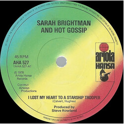 Sarah Brightman / Hot Gossip I Lost My Heart To A Starship Trooper VINYL 7" USED