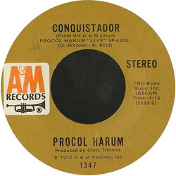 Procol Harum A Salty Dog / Conquistador USED VINYL 7INCH 45 RPM STYRENE STEREO