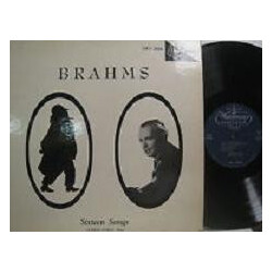 Johannes Brahms / Alfred Poell / Victor Graef Sixteen Songs Vinyl LP USED
